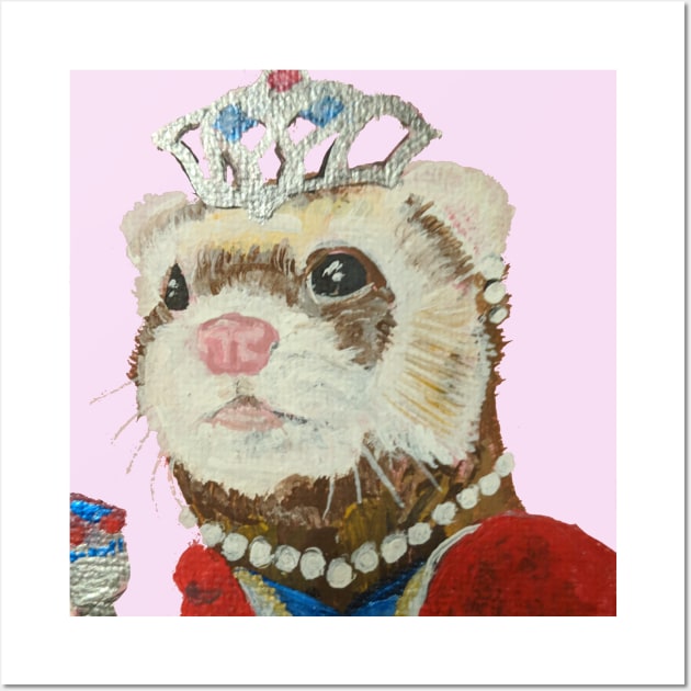 Queen Ferret Wall Art by jpat6000